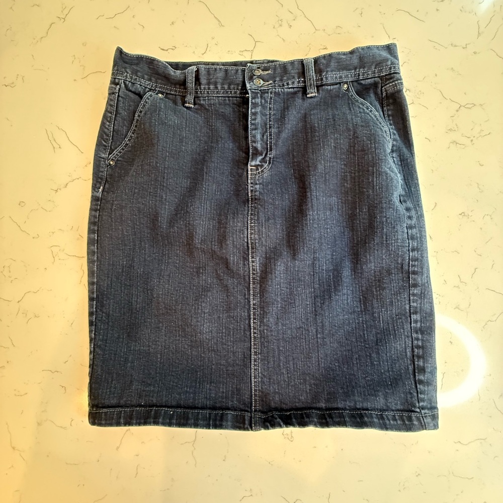 Old Navy Blue Midi Pencil Skirt for Work